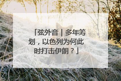 弦外音｜多年筹划，以色列为何此时打击伊朗？